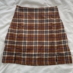 Brandy Melville Brown Tan Mini Pencil Skirt